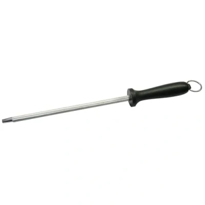 Imagen de Nirosta Chaira para Afilar Cuchillo Jamonero, Afilador de Cuchillos Profesional Acero Inoxidable, Afilacuchillos Manual en Color Negro, 30,5 cm, 1 ud.