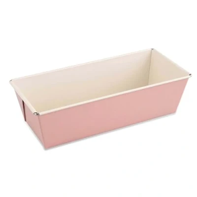 Imagen de Dr. Oetker Molde Rectangular para Brownies y Bizcochos, Modern Baking Retro Design, Revestimiento Antiadherente Premium Bicolor Reforzado con Cerámica, 25 cm, Color: Rosa/Crema, 1 ud.