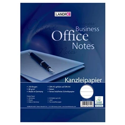 Imagen de LANDRÉ Kanzleipapier, DIN A3/DIN A4, liniert