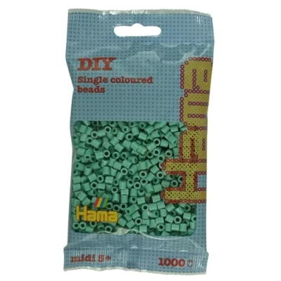 Imagen de Hama Bolsa de cuentas Aprox. 1000 fusible midi Decoración mosaico para niños creativos a partir 5 años Aqua