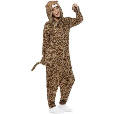 Imagen de Smiffys Traje Tigre, Todo en Uno con Capucha
