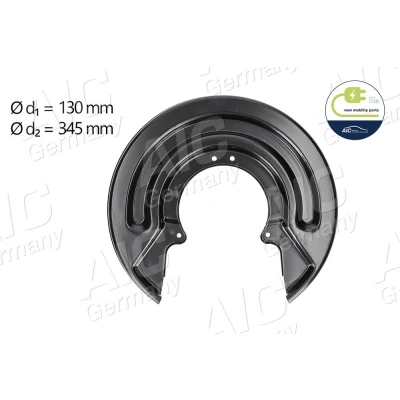 Imagen de AIC 56893 Chapa Protectora de Disco Freno Eje trasero izquierda, trasero, derecha VOLKSWAGEN: Transporter 5 Bus, Multivan (7HM,