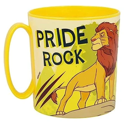 Imagen de ALMACENESADAN, 2635; Taza microondas Disney Rey León; capacidad 350 ml; producto de plástico; No BPA