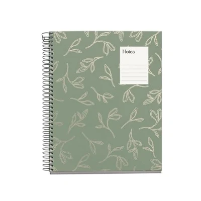 Imagen de Miquelrius Cuaderno A5 (148 x 210 mm), 100 Hojas rayadas de 70 g/m², Cubierta cartón rígido, 4 Bandas color, Espiral, 2 taladros, rayado, Papelería bonita,