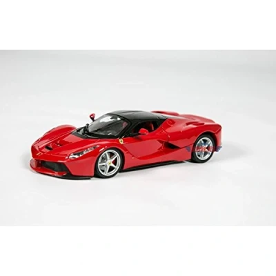 Imagen de Bburago Burago Maqueta coche Ferrari LaFerrari, Escala 1/24, Maletero con apertura manual, Coches juguete, Maquetas, Miniatura de colección, 3 años, Race &amp; play (78055)