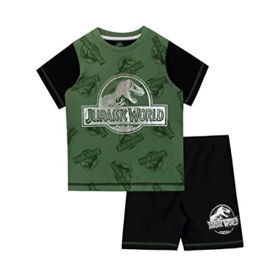 Imagen de Jurassic World Pijamas de Manga Corta para niños Dinosaurio Negro 5 6 Años