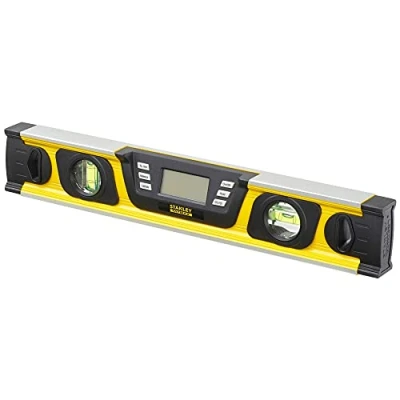 Imagen de STANLEY FatMax 0 42 063 Nivel digital 40cm, Pantalla LCD retroiluminada, Lectura autorreversible de 360, Precisión 0,10, Múltiples modos, Se suministra con bolsa protectora