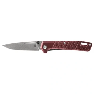 Imagen de Gerber Navaja de bolsillo con clip para cinturón, Zilch, Longitud la hoja: 7,9 cm, caucho/acero 7Cr17MoV, Rojo, 31 004069