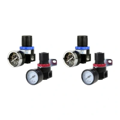 Imagen de AR2000 4 unidades de tratamiento neumáticas compresor control alivio presión aire con ajuste manómetro, regulador ventana, voltaje del lado pasajero, reloj