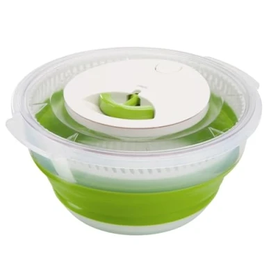 Imagen de Emsa 512992 Centrifugadora Plegable basic lechuga, capacidad de 4 L, diseño plegable, segura y estable, fácil limpieza, color verde