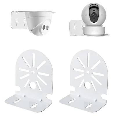Imagen de WiTi Soporte de Pared Metal sólido para Cámara IP Domo y Bullet, inalámbrico WiFi PT Sistemas Seguridad Interiores Exteriores, Compatible con Ezivz, Tapo, etc
