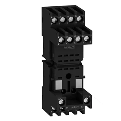 Imagen de Schneider Electric RXZE2M114 Toma para relé miniatura Zelio RXZ con contact mixtos, abrazadera tornillo