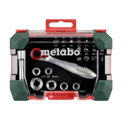 Imagen de METABO 626701000 Juego de tubos Destornillador estrella (PH), Pozidriv (PZ), Torx exterior Acero cromo vanadio