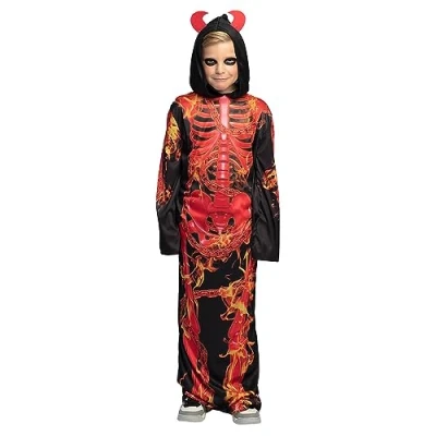 Imagen de Boland Child&#039;S Costume Hellfire Skeleton, Multicolor, 10 12 Jahre (78165)