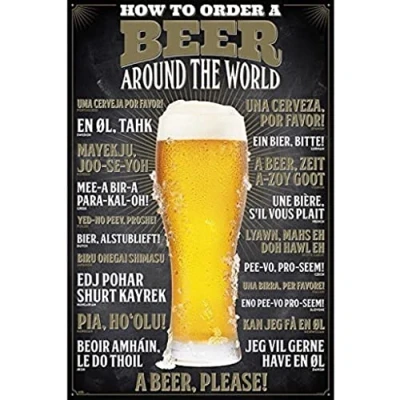 Imagen de Grupo Erik Editores How To Order A Beer Poster