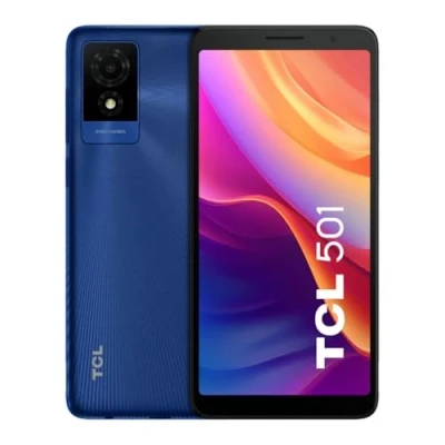 Imagen de TCL 501 Smartphone 6.0&quot; qHD, Octa Core, 2GB RAM, 32GB ROM, Cámara 5MP, Batería 3000mAh, Android 14 Go, Dual SIM, Face Unlock Glacial Blue
