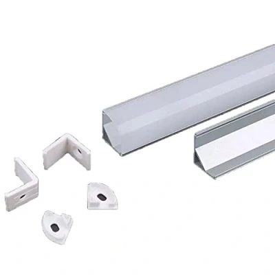 Imagen de V TAC Perfil de aluminio angular para tira LED, blanco