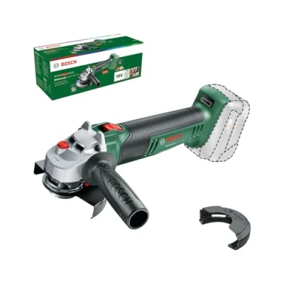 Imagen de Bosch Amoladora Pequeña a Batería UniversalGrind 18V 75, sin Batería, Sistema de 18 Voltios, para Amolar, Cortar, Cepillar y Lijar Varios Materiales, 115mm Diámetro, en Embalaje Cartón