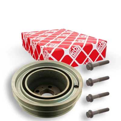 Imagen de febi BILSTEIN 33815 Polea de cigüeñal 4PK + 7PK 165 9 con tornillos, para Plus FIAT: Ducato II Furgón, III Bus