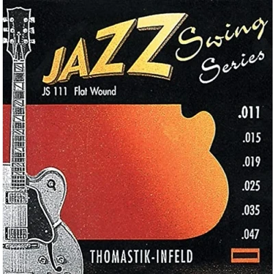 Imagen de Thomastik Cuerdas para Guitarra Eléctrica Jazz Swing Series niquel Flat Wound juego JS111 Light .011 .047w