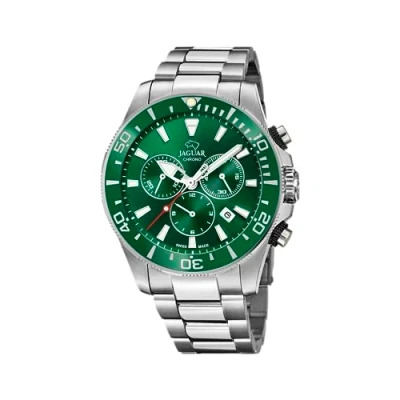 Imagen de JAGUAR Reloj Modelo J861/4 de la colección Executive, Caja 43,5 mm Verde con Correa Acero para Caballero