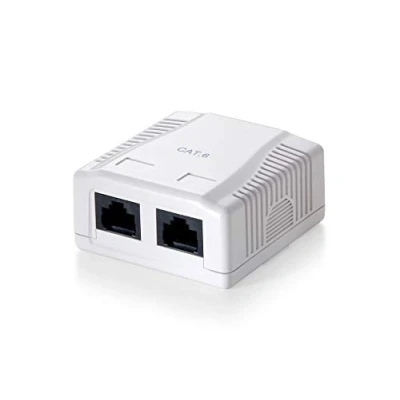 Imagen de Equip 235212 Caja de montaje en superficie, Cat.6, 2 puertos, Versión 1, Blanco