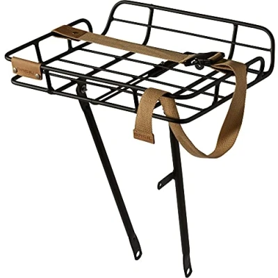 Imagen de Basil Unisex Rack Delantero Portland para Adultos, Negro Mate, Talla Única
