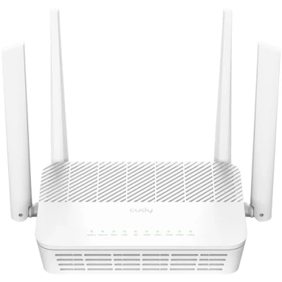 Imagen de Cudy WR3000S AX3000 Enrutador de malla WiFi doble banda 6, 5 puertos Gigabit Ethernet RJ45, 4 antenas, MU MIMO, OpenVPN, Wireguard, Zerotier, Ipsec VPN, aplicación en la nube