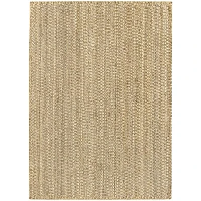 Imagen de HAMID Alfombra de Yute Granada 100% Fibra Natural, Suave, Tejida a Mano, Salón, Comedor, Dormitorio, Pasillos, Entrada, Color Natural (170x120cm)