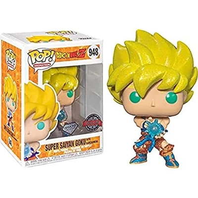 Imagen de Funko Pop Figuras Dragon Ball Z Super Sayian Goku Kamehameha #948 Exclusive Diamond Collection Edition