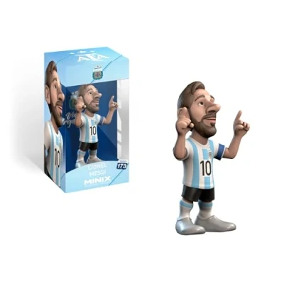 Imagen de MINIX MN11735 Figura de Messi, Selección Argentina, Coleccionables 12 cm para Exhibición, Idea Regalo Niños y Adultos, Fans Fútbol, Multicolor