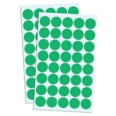 Imagen de 2000 Piezas, 20mm Gomets Colores Surtidos Pegatinas Adhesivos Verde