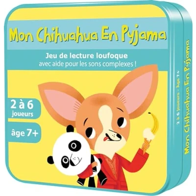 Imagen de Asmodee Aritma Mon Chihuahua Pijama Juegos de Mesa Cartas Juego Lectura para niños y Familia Educativo a Partir 7 años 2 6 Jugadores 10 min