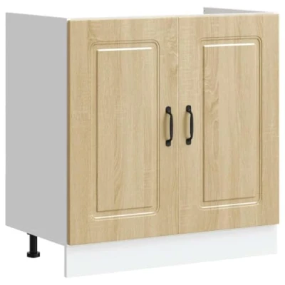 Imagen de vidaXL Mueble bajo para Fregadero Kalmar Roble Sonoma 80x46x81,5 cm