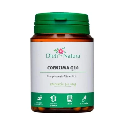 Imagen de Dieti Natura Coenzima Q10 200 Cápsulas Promueve en Bienestar Cardiovascular Neutralizando Los Radicales Libres Protege las Células del Estrés Oxidativo Garantía sin OGM