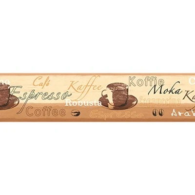 Imagen de A.S. Création cenefa autoadhesivo Stick Ups beige marrón crema 5,00 m x 0,13 898517
