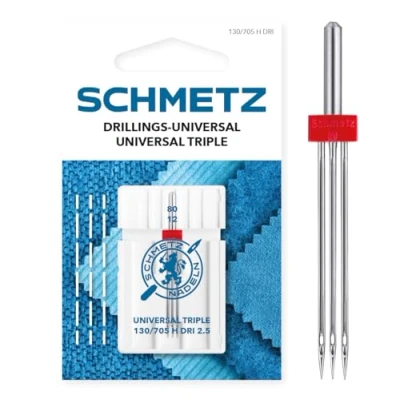 Imagen de SCHMETZ Aguja universal para máquina de coser 2,5/80 130/705 H DRI NE 2.5 adecuada todas las máquinas domésticas comunes con capacidad zigzag