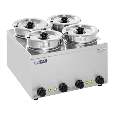 Imagen de Royal Catering RCBM 4/4R Baño María Hotpot 4 x 2,75 litros 600 W