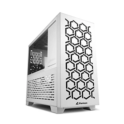 Imagen de Sharkoon MS Y1000 Caja de Ordenador, PC Gaming, Micro ATX, Blanco
