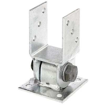Imagen de Alberts 208707 Anclaje Para postes con parte superior móvil, atornillar, Galvanizado en caliente, Anchura de apertura 71 mm