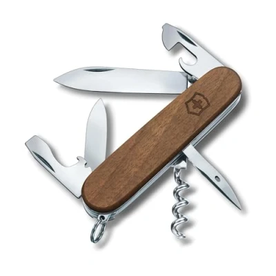Imagen de Victorinox, Spartan Wood, Navaja Multiuso Suiza, Cuchillo bolsillo, Regalo, 10 Funciones, Needle nose pliers, wire cutter for thin and soft up to 40 HRc