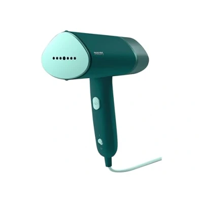 Imagen de Philips Domestic Appliances Serie 3000, Plancha Vertical, Vaporizador, 1000 W, 20 g/min de Vapor, Depósito Agua 120 ml Extraíble, Diseño Compacto y Plegable para Viajar, Verde Oscuro