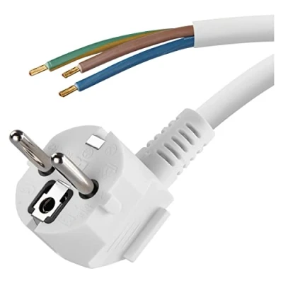 Imagen de Emos Flexo de Cable PVC 3 x 0,75 mm, 5 m, Color Blanco, KF CR2 H05VV F F3 hy005