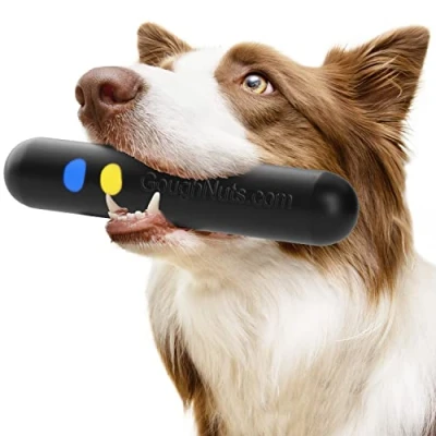 Imagen de Goughnuts Juguete de Palo para Perros Que muerden Fuerte, prácticamente Indestructible, Razas como Pitbulls y pastores alemanes, mordedor Goma Resistente en Forma Palo, Grande