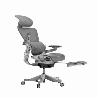 Imagen de HINOMI H1 Pro V2 Silla de Escritorio Plegable con Reposacabezas, Reposabrazos y Ruedas;Silla Ergonómica Reclinable Reposapiés;Silla Gaming Tela para Adultos (Gris)