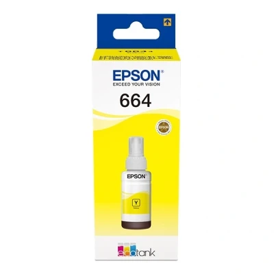 Imagen de Botella de tinta Epson T6644 Ecotank, Compatible con ET 2600, 70 ml, Amarillo