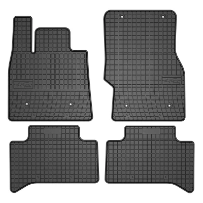 Imagen de FROGUM 401747 Juego de alfombrillas suelo Caucho delante y detrás 4 negro Adaptado