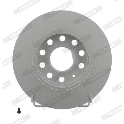Imagen de FERODO PREMIER Coat+ disc DDF1276C Disco de freno 256 12 5 macizo revestido con tornillos SEAT: Altea XL, Toledo 3, VOLKSWAGEN: Touran I