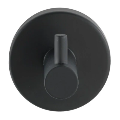 Imagen de WENKO Gancho de Pared Uno Bosio Negro Mate Incl. Material atornillado para Montaje en