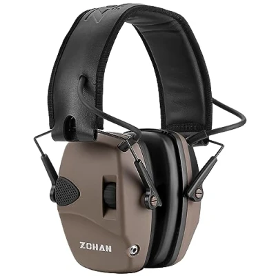 Imagen de ZOHAN 054 Electrónica Cascos Antiruido, Tiro y Caza Proteccion Auditiva, Auricular Táctico de Amplificación Sonido,Ideal para el Deporte al Aire Libre Airsoft
